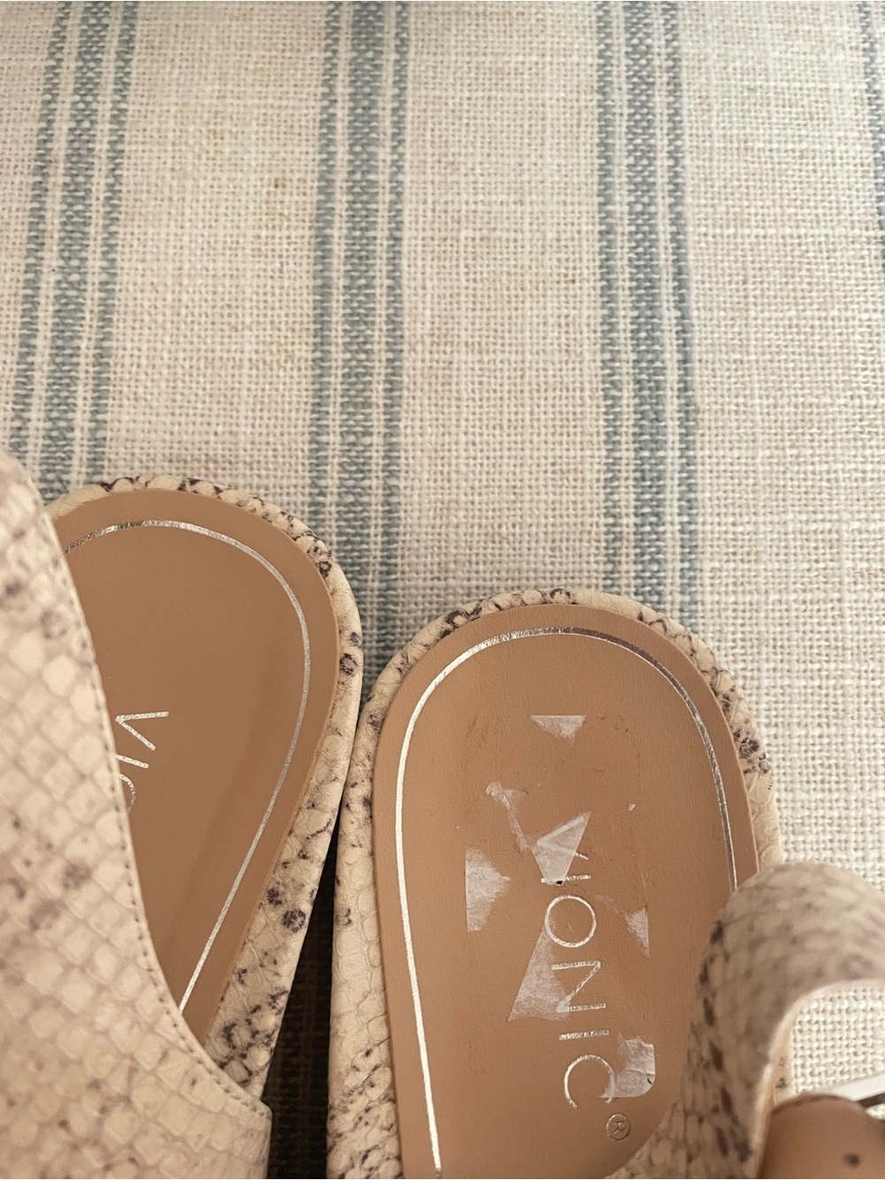 Vionic Jade Snakeskin Slip On Slingback Flats with Arch Support US 8 - Picture 4 of 6